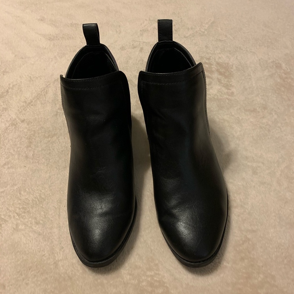 Black Flat Ankle Boots